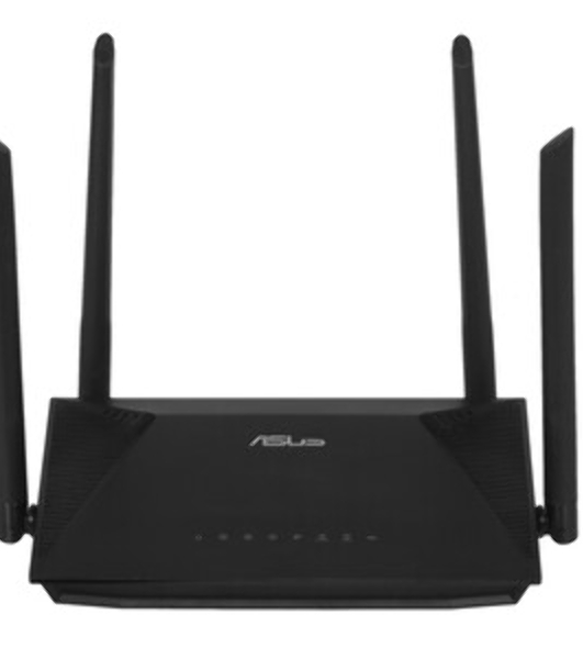 Роутер ASUS RT-AX53U 802.11b/g/n/ac/ax, до 574 + 1201 Mbps, 2,4 + 5 гГц, 4 антенны, USB