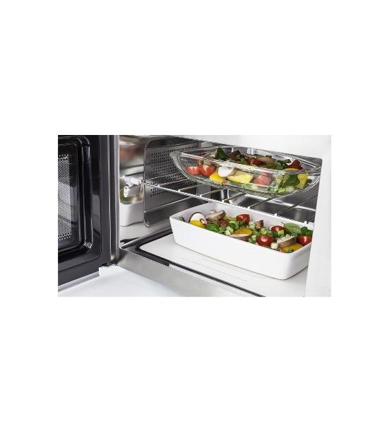 Микроволновая печь CASO MCG 25 Ceramic Chef зеркальный/черный, 25 л, 900 Вт, переключатели - кнопки, поворотный механизм