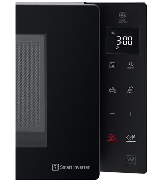 Микроволновая печь LG MW23R35GIB инвертор, черный, 23 л, 1000 Вт, переключатели - сенсор