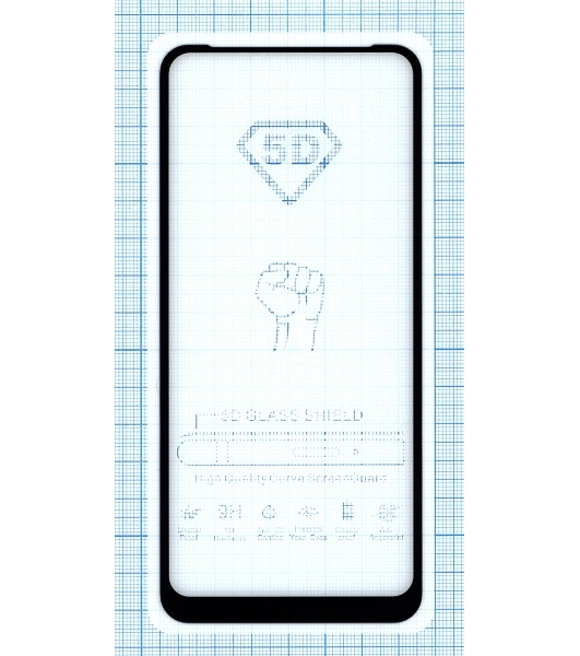 Защитное стекло 'Полное покрытие' для Samsung Galaxy A11 черный