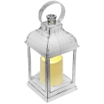 Декоративный фонарь Neon-night со свечкой, белый корпус, размер 10.5х10.5х22,35 см, цвет теплый белый, фото8