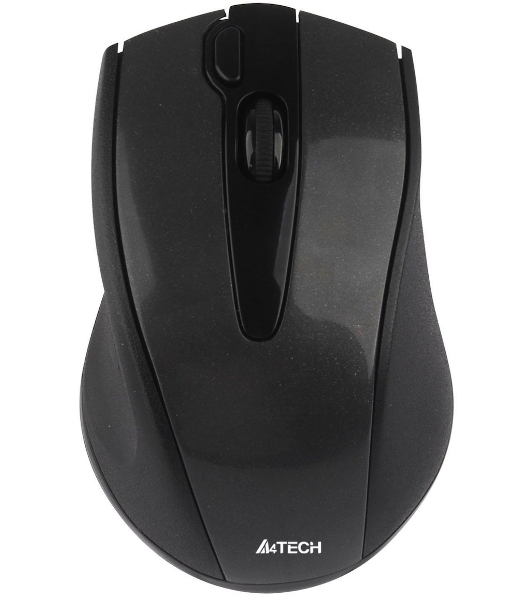 Мышь беспроводная A4Tech G9-500F черный, 1200 dpi, радиоканал, USB, кнопки - 4