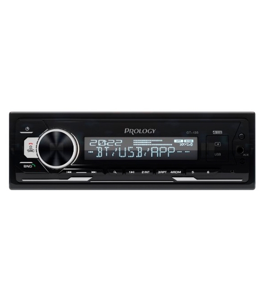 Автомагнитола Prology GT-130, 1 DIN, Bluetooth, USB Type-A, AUX, пульт ДУ