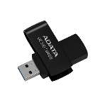 Флешка USB ADATA UC310 (UC310-64G-RBK), 64Gb, USB 3.2, R/W 100/30, черный, фото3