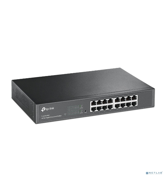 Коммутатор сетевой TP-Link SMB TL-SG1016DE 16-Port Gigabit Easy Smart Switch, 16 10/100/1000Mbps RJ45 ports, MTU/Port/Tag-based VLAN, QoS, IGMP Snooping