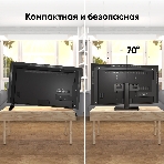 Подставка для телевизора ONKRON PT4 черный 26'-55' макс.35кг настольный фиксированный, фото5