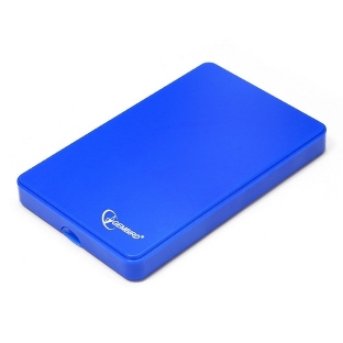 Контейнер для HDD Gembird EE2-U2S-40P-B Внешний корпус 2.5' EE2-U2S-40P-B, синий, USB 2.0, SATA, пластик
