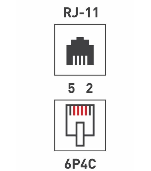 Телефонный разъем PROconnect RJ-14 (6P4C)