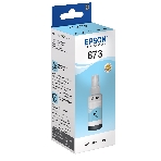 Чернила Epson 673 C13T673598 (аналог C13T67354A) светло-голубой 70мл для Epson L800/L810/L850/L1800, фото 1
