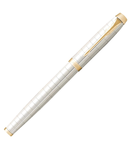 Ручка роллер Parker IM Premium T318 (CW2143646) Pearl GT, F, черные чернила, подарочная коробка