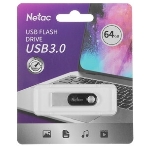 Флешка USB Netac U278 (NT03U278N-064G-32PN), 64Gb, USB 3.0, R/W 90/45, серебристый/черный, фото7