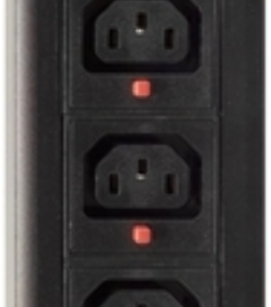 Блок распределения питания Powercom PDU-32AVMS24-18C3-6C9-3P верт.размещ. 18xC13 6xC19 с сетевым мониторингом 3x32A EN 60309 2м