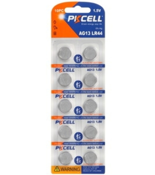 Щелочной/алкалиновый элемент питания PKCELL AG10-10B тип - LR54(AG10) 10 шт в блистере