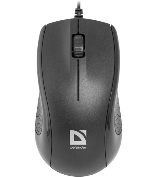 Мышь проводная Defender Optimum MB-160 черный, 1000 dpi, USB, кнопки - 3