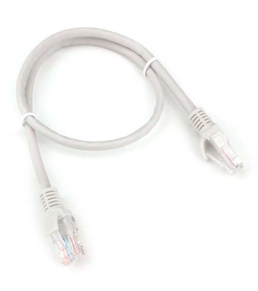Патч-корд LSZH UTP Cablexpert PP31-0.5M cat.5e, 0.5м, литой, многожильный, серый
