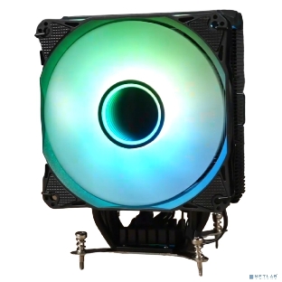 Кулер для процессора Eurocase 5PI120ARGB черный, 120 мм, алюминий/медь, 1800 об/мин, 36 дБ, 4 pin, 190 Вт, 157 мм