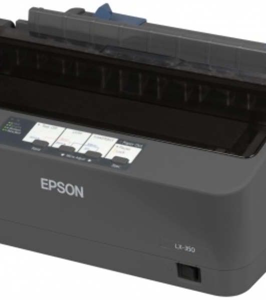Принтер матричный Epson LX-350 (C11CC24031/C11CC24032), (А4, 357 cps (12 cpi), USB, LPT, COM)