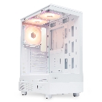 Компьютерный корпус HSPD F510, Panoramic Mid Tower, белый, TG, 0.5 SPCC, 3x120мм ARGB ATX, mATX, mITX 180/280/160мм 1x2.5', 1x3.5', 7xPCI 2xUSB-A 3.0 356x218x467мм, фото22