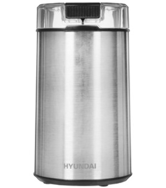 Кофемолка Hyundai HYC-G5261 200Вт сист.помол.:ротац.нож вместим.:60гр серебристый