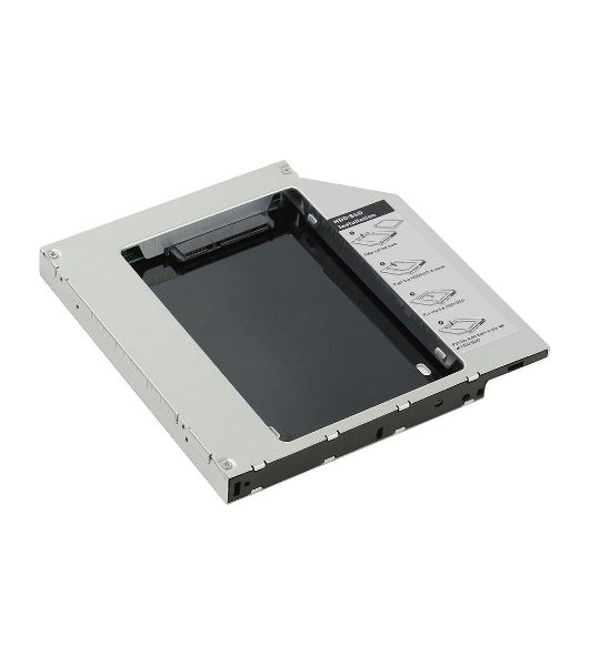 Мобил рек AgeStar SSMR2S, для замены привода в ноутбуке на 2,5', SATA, черный