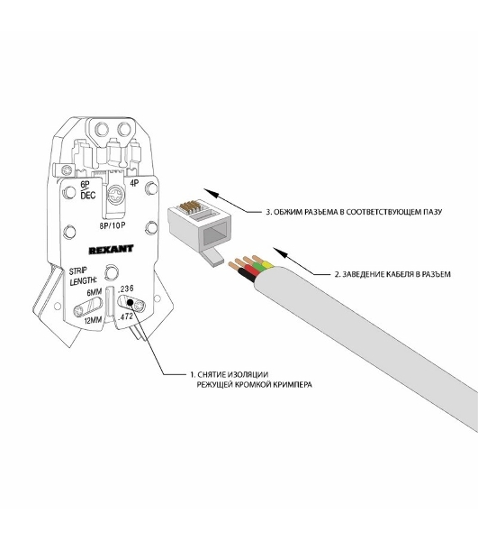 Телефонный разъем PROconnect RJ-14 (6P4C)