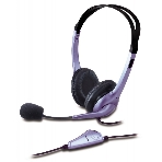 Гарнитура Genius HS-04S Two jack фиолетовый, проводная, 3.5 мм, фото4