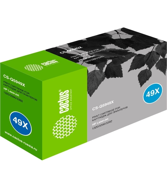 Картридж лазерный Cactus CS-Q5949X черный (6000 стр.) для HP 1320/3390/3392