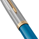 Ручка перьевая Parker 51 Premium (CW2169078) Turquoise GT, F, сталь нержавеющая, подарочная коробка, фото3