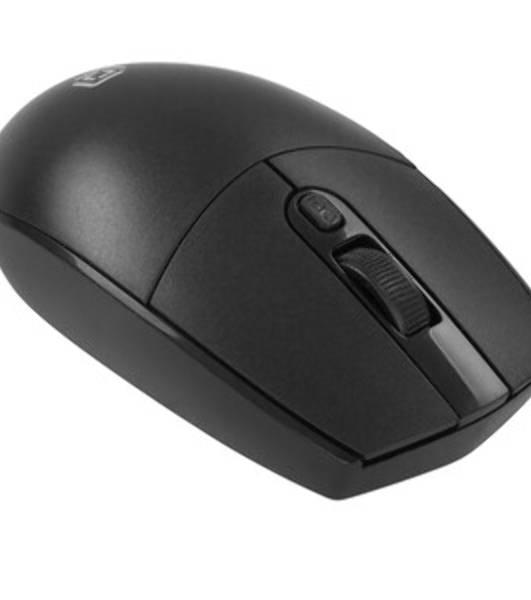 Мышь беспроводная Oklick 201MW черный, 1600 dpi, радиоканал, USB, кнопки - 4
