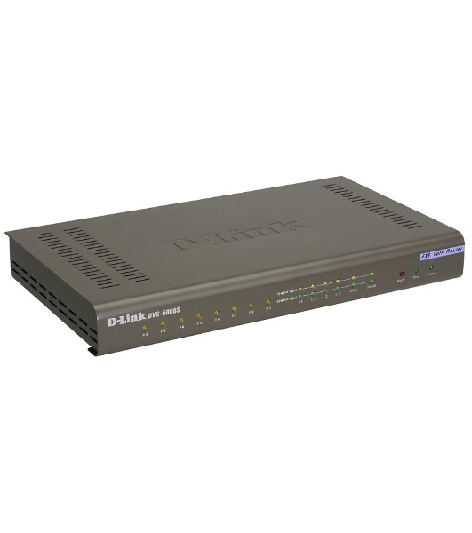 Интернет-телефония D-Link DVG-5008SG/A1A Голосовой шлюз с 8 FXS-портами, 1 WAN-портом 10/100/1000Base-T и 4 LAN-портами 10/1000Base-T