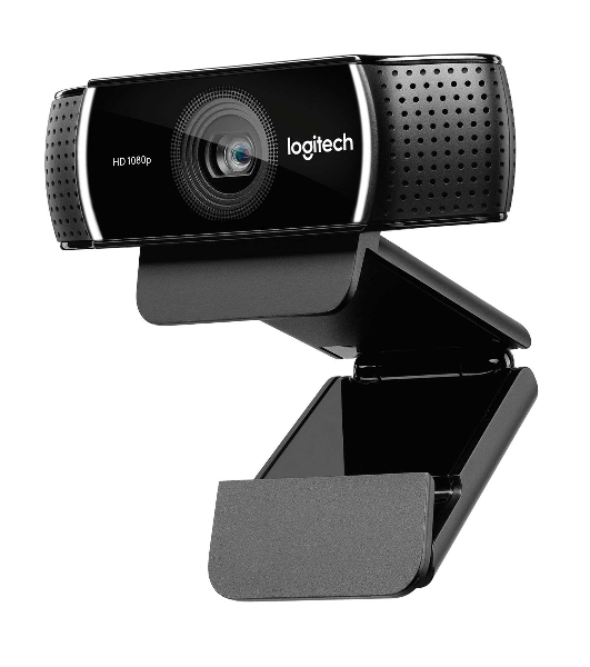 Веб-камера Logitech C922 Pro Stream 1920x1080, 30 кадр/с, USB Type-A, микрофон (2 шт, шумоподавление), автоматическая фокусировка, автоосвещение, универсальное крепление