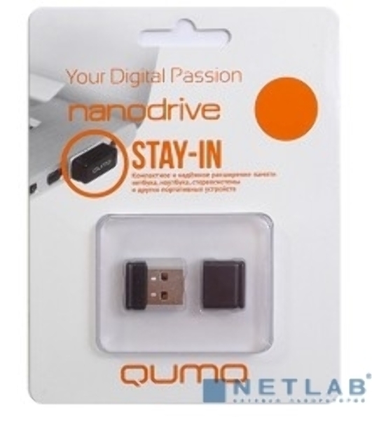 Флешка USB 2.0 QUMO 32Gb, NANO QM32GUD-NANO-W белый
