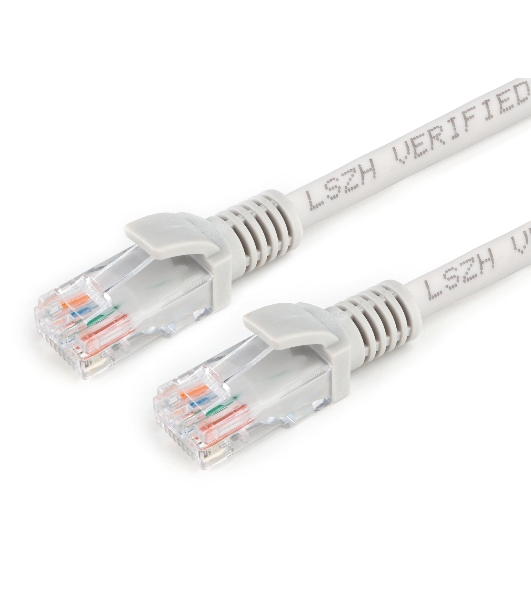 Патч-корд LSZH UTP Cablexpert PP31-0.5M cat.5e, 0.5м, литой, многожильный, серый
