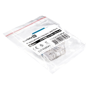 Модуль-вставка Keystone Jack RJ-45 ExeGate KJ-8P8C-U-C6A-180-Dual (Кат.6A, неэкранированная, 180 градусов, IDC Krone/110)