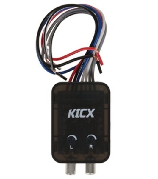 Преобразователь уровня сигнала Kicx HL02MS черный двухканальный (упак.:1шт)