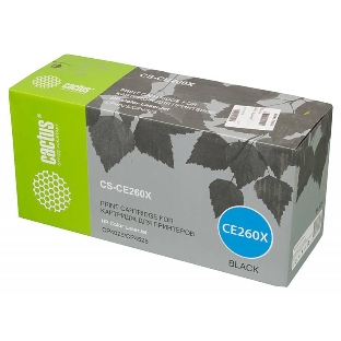 Картридж лазерный Cactus CS-CE260X черный (17000 стр.) для HP LJ CP4025/CP4525