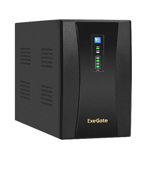 Источник бесперебойного питания ExeGate EX292611RUS SpecialPro UNB-2200.LED.AVR.1SH.2C13.RJ.USB 2200VA/1300W, LED, AVR,1*Schuko+2*C13, RJ45/11, USB, металлический корпус, черный