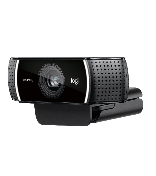 Веб-камера Logitech C922 Pro Stream 1920x1080, 30 кадр/с, USB Type-A, микрофон (2 шт, шумоподавление), автоматическая фокусировка, автоосвещение, универсальное крепление