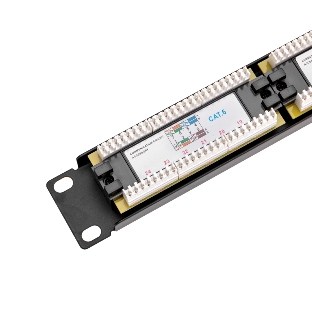 Панель коммутационная Rexant 19' PRO, 1U, 24 порта, UTP, RJ-45, CAT 6