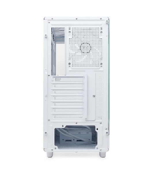 Компьютерный корпус HSPD F510, Panoramic Mid Tower, белый, TG, 0.5 SPCC, 3x120мм ARGB ATX, mATX, mITX 180/280/160мм 1x2.5', 1x3.5', 7xPCI 2xUSB-A 3.0 356x218x467мм