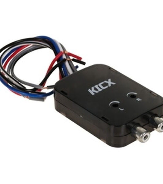 Преобразователь уровня сигнала Kicx HL02MS черный двухканальный (упак.:1шт)