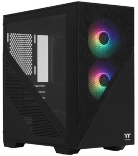Компьютерный корпус Thermaltake Divider 170 TG ARGb/Black CA-1S4-00S1WN-00/Win/SPCC/Tempered Glass*1/120мм ARGb PWM Fan*2