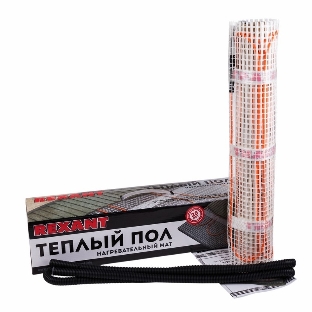 Теплый пол (нагревательный мат) Rexant Extra, площадь 4,5 м2 (0,5 х 9,0 метров), 720Вт, (двух жильный)