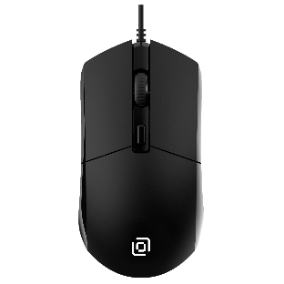Мышь проводная Oklick 207M черный, 2400 dpi, USB, кнопки - 4