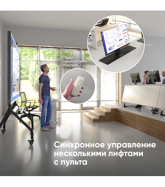 Кронштейн для мониторов Onkron NWS-SC24 черный 13'-24' макс.15кг настольный