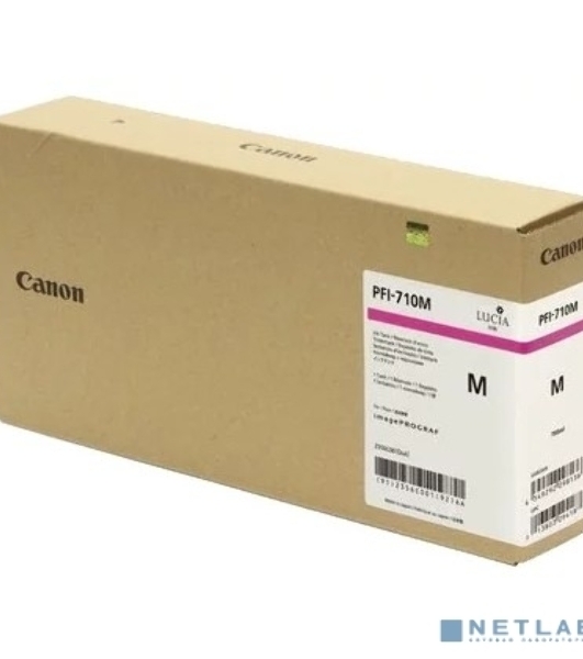 Картридж струйный Canon PFI-710 M 2356C001 пурпурный (700 мл) для Canon TX-2000/TX-3000/TX-4000
