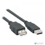 Кабель удлинитель Filum USB 2.0, 1 м., серый, разъемы: USB A male-USB A female, пакет. (FL-C-U2-AM-AF-1M), фото 1