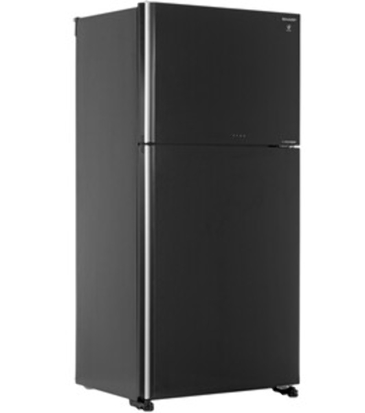 Холодильник Sharp SJ-XG60PGBK черный двухкамерный 422/178 л морозилка сверху, No Frost