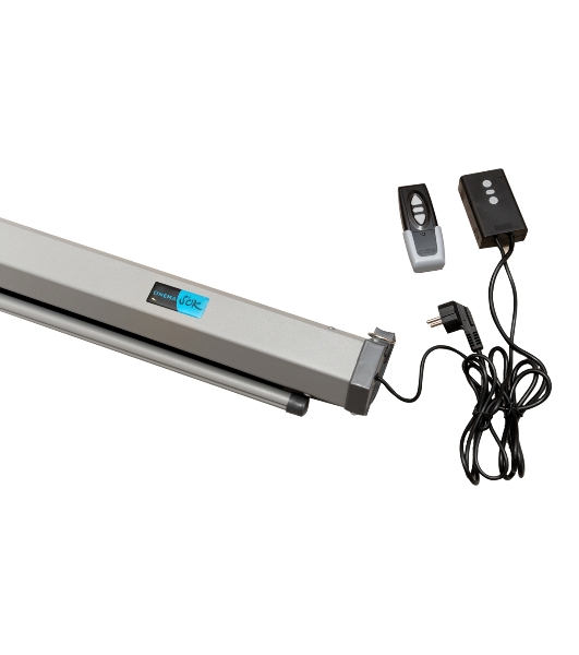 Экран Cinema S'OK SCPSM-266x150FG-GR-ED60 16:9 Pro настенно-потолочный, моторизованный, 266x150 см, фибергласс, серый корпус, экстрадроп 60 см