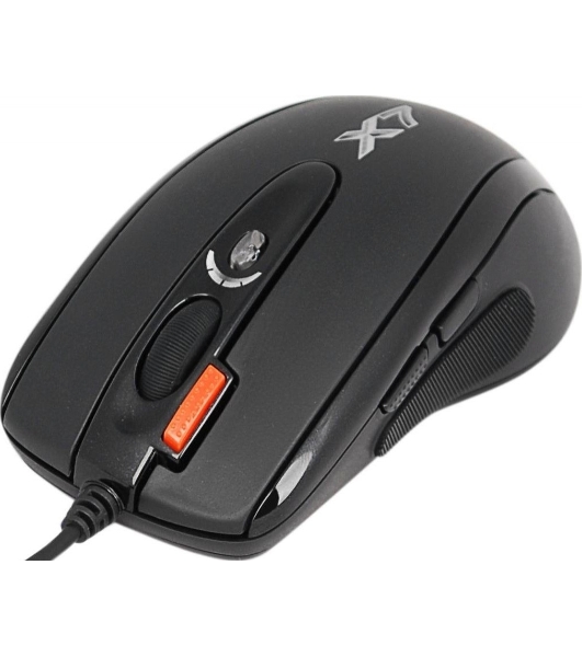 Мышь проводная A4Tech XL-750BK черный, 3600 dpi, USB, кнопки - 7